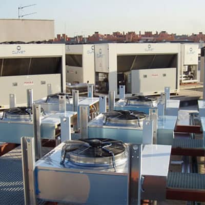 Empresa de Climatización industrial en Madrid. Frio industrial y climatización para proyectos para tiendas y hoteles. Llama 900 321 111.
